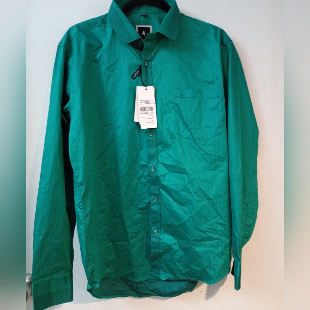 H&M Green Smart Slim Fit Shirt